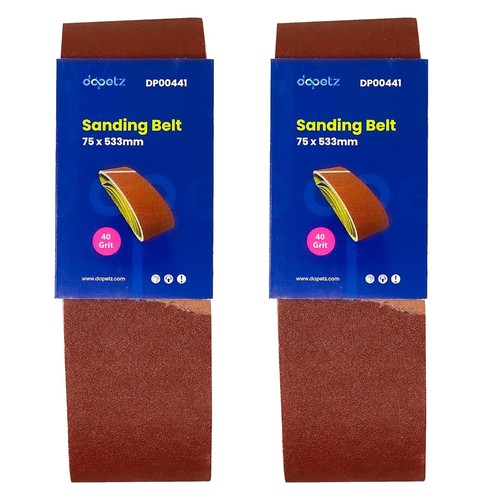 10x sanding belts 75mm 533mm - 75mm,